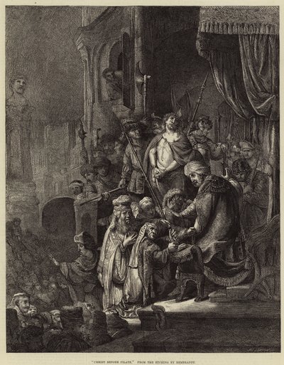 Kristus před Pilátem od Rembrandt van Rijn