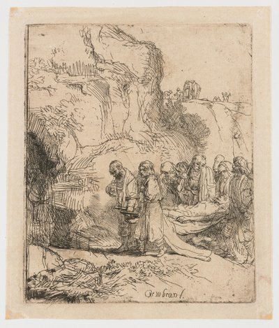 Kristus nesl do hrobu od Rembrandt van Rijn