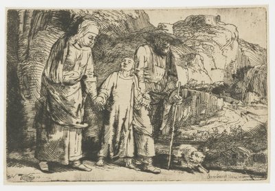 Kristus se vrací z chrámu se svými rodiči od Rembrandt van Rijn