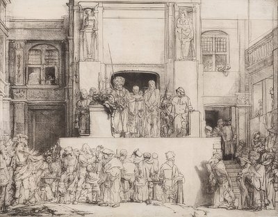 Kristus představený lidem. 1655 od Rembrandt van Rijn