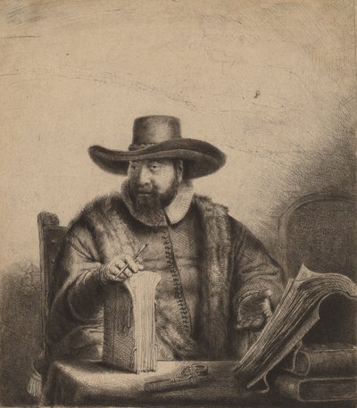 Cornelis Claesz Anslo, 1641. od Rembrandt van Rijn