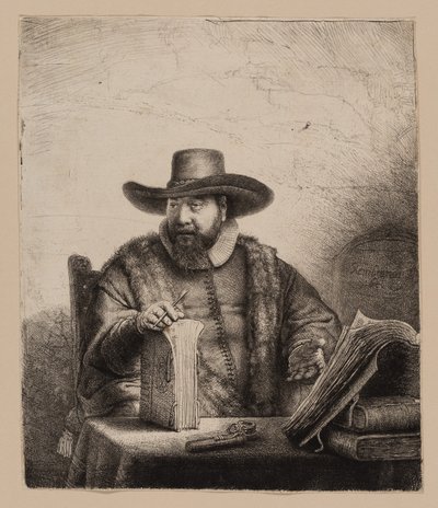 Cornelis Claesz. Anslo, kazateli od Rembrandt van Rijn
