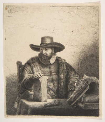 Cornelis Claesz Anslo, kazatel od Rembrandt van Rijn