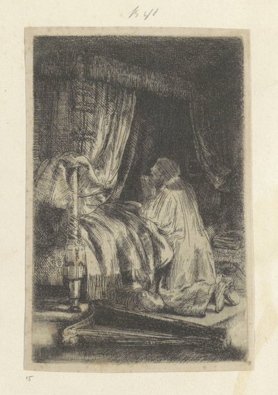 David v gebedu Kolekce osmdesáti pěti původních tisků (název série) od Rembrandt van Rijn