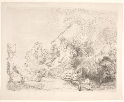 Velký lov na lva od Rembrandt van Rijn