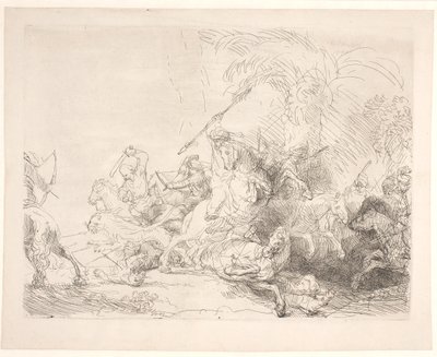 Velký lov na lva od Rembrandt van Rijn