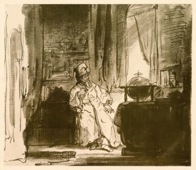 Filosof od Rembrandt van Rijn