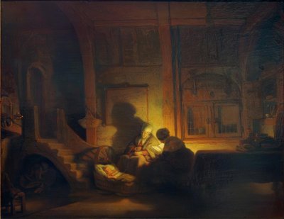 Svatá rodina od Rembrandt van Rijn