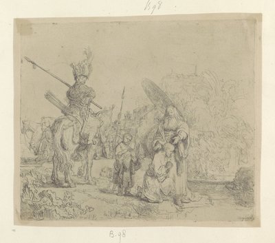 doop van de kamerling Kolekce osmdesáti pěti původních tisků (název série) od Rembrandt van Rijn