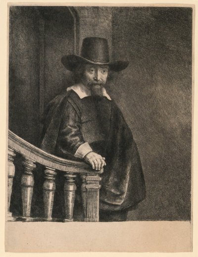 Ephraim Bonus, židovský lékař od Rembrandt van Rijn