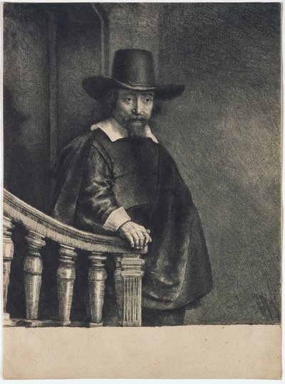 Ephraim Bueno (Bonus), lékař od Rembrandt van Rijn