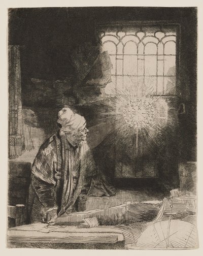 Faust (Učenec ve své pracovně) od Rembrandt van Rijn
