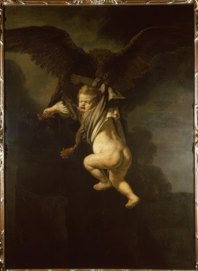 Ganymede ve spárech orla od Rembrandt van Rijn