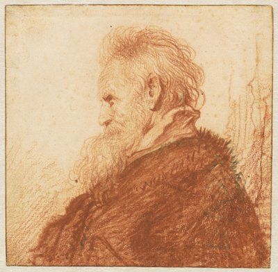 Hlava starého muže (recto) od Rembrandt van Rijn