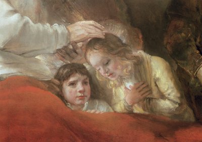 Jacob Blessing the Sons of Joseph, 1656 (detail 244314) od Rembrandt van Rijn