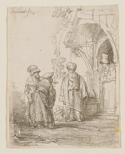 Jakub a Lában od Rembrandt van Rijn