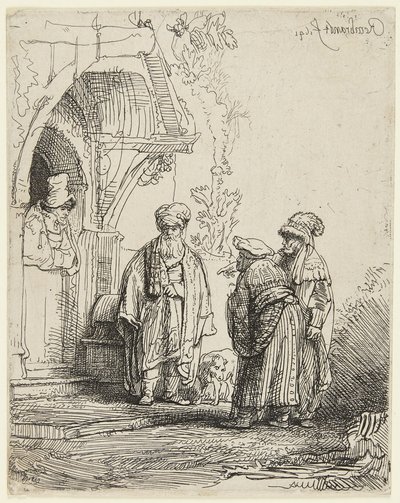 Jakub a Lában od Rembrandt van Rijn