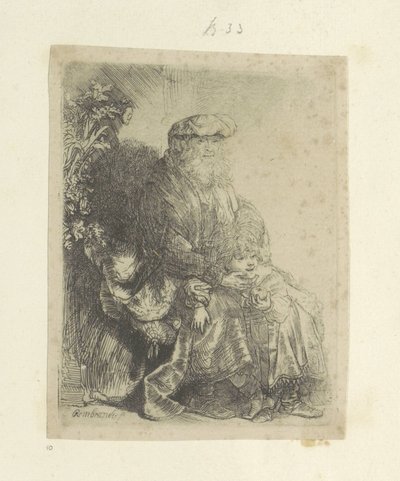 Jacob liefkoost Benjamin Kolekce osmdesáti pěti původních tisků (název série) od Rembrandt van Rijn