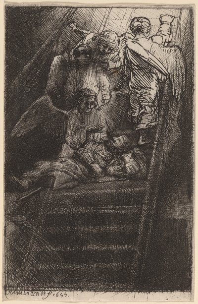 Jakubův žebřík od Rembrandt van Rijn