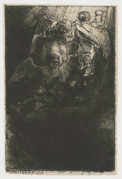 Jakubův žebřík od Rembrandt van Rijn