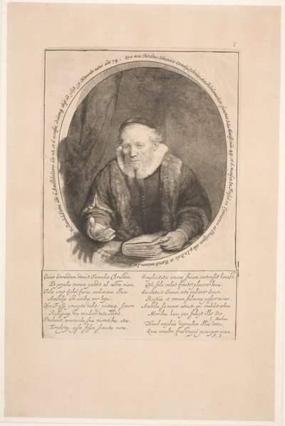 Jan Cornelis Sylvius, kazatel: posmrtný portrét od Rembrandt van Rijn