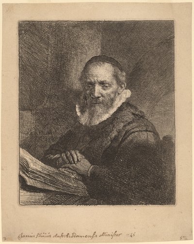 Jan Cornelisz. Sylvius od Rembrandt van Rijn