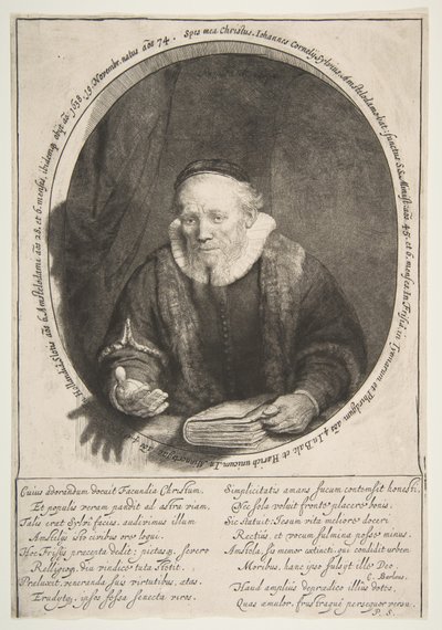 Jan Cornelisz. Sylvius, kazatel, 1646. od Rembrandt van Rijn