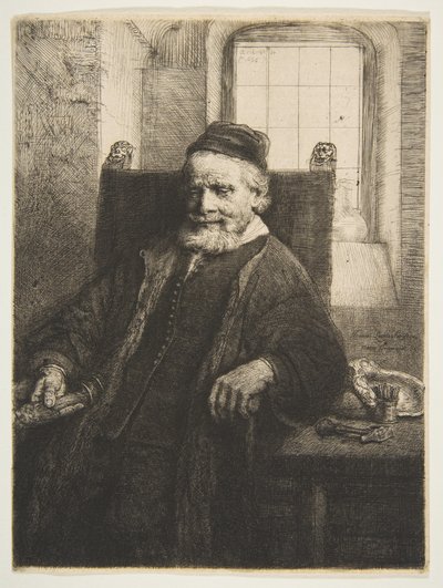 John Lutma, zlatník, 1656. od Rembrandt van Rijn