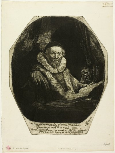 Jan Uytenbogaert od Rembrandt van Rijn