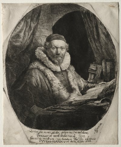 Jan Uytenbogaert, kazatel Remonstrantů, 1635. od Rembrandt van Rijn