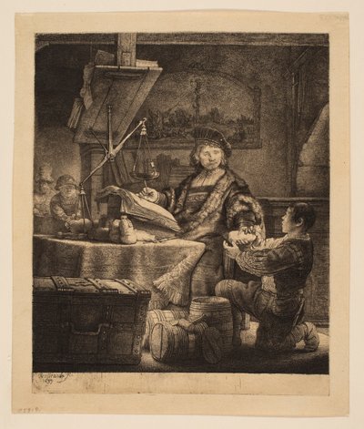 Jan Uytenbogaert, generální přijímač („The Goldweighter“) od Rembrandt van Rijn