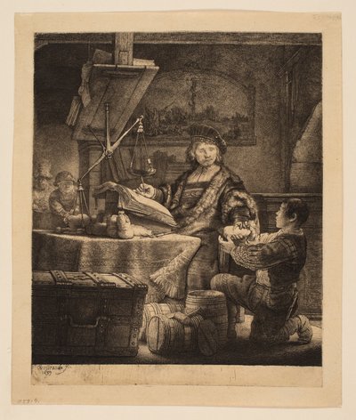 Jan Uytenbogaert, generální přijímač („The Goldweighter“) od Rembrandt van Rijn