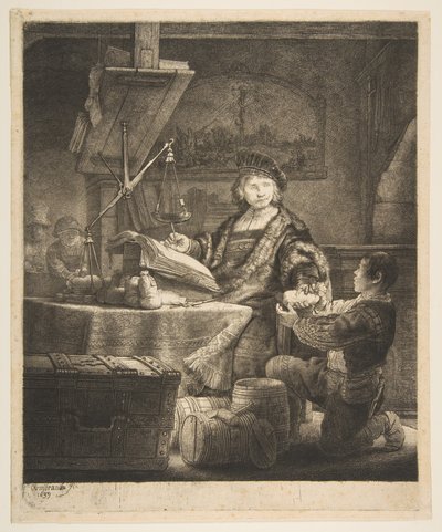 Jan Uytenbogaert Zlatá váha, 1639. od Rembrandt van Rijn