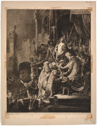 Ježíš před Pilátem od Rembrandt van Rijn