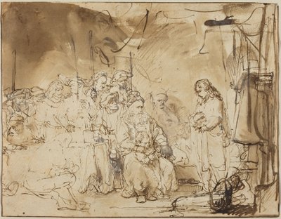 Josef vypráví o svých snech od Rembrandt van Rijn