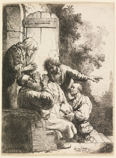 Josefův kabát přinesl Jacobovi od Rembrandt van Rijn