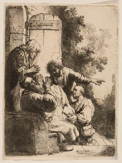 Josefův kabát přinesený Jákobovi od Rembrandt van Rijn