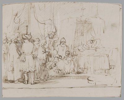 Josef vypráví své sny rodičům a bratrům od Rembrandt van Rijn