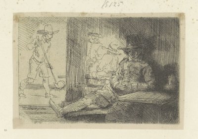 Kolfspel Kolekce osmdesáti pěti původních tisků (název série) od Rembrandt van Rijn