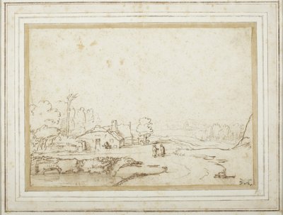 Krajina s částí rybníka od Rembrandt van Rijn