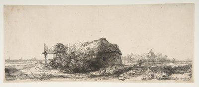 Krajina s chalupou a seníkem, 1641. od Rembrandt van Rijn