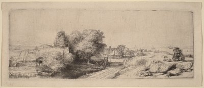Krajina s mlékařem od Rembrandt van Rijn