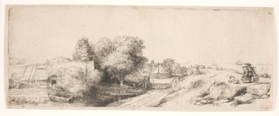 Krajina s mlékařem od Rembrandt van Rijn