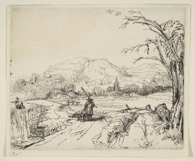 Krajina s ovčákem a psem, ca. 1653. od Rembrandt van Rijn