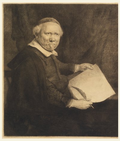 Lieven Willemsz van Coppenol, spisovatel ("Velký Coppenol") od Rembrandt van Rijn
