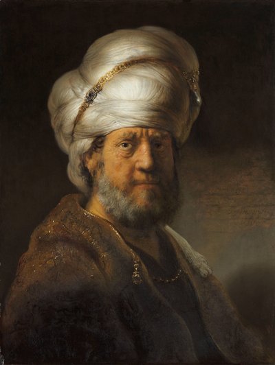 Muž v orientálním oblečení Busta muže v orientálních šatech od Rembrandt van Rijn