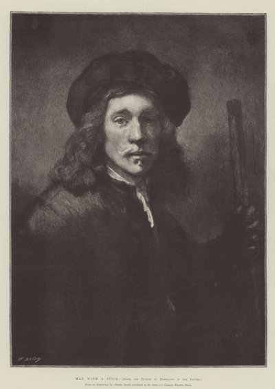 Muž s holí od Rembrandt van Rijn