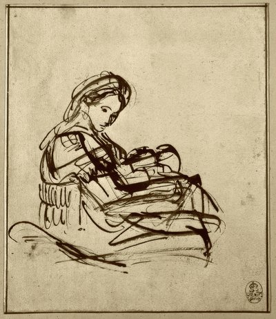 Marie s dítětem od Rembrandt van Rijn