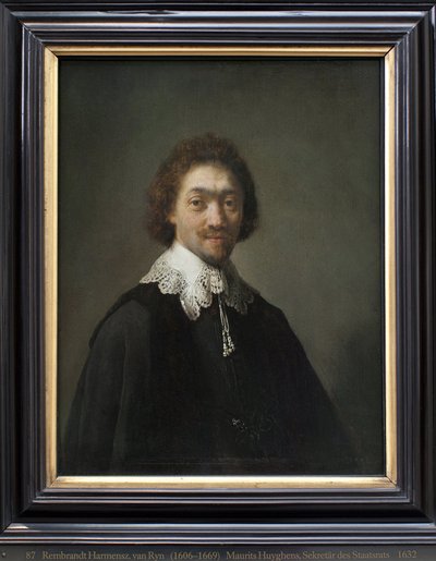 Maurits Huygens, ministr zahraničí v Lahaye (Nizozemsko). Obraz Harmensz van Rijn Rembrandt (1606-1669), olej na dřevě od Rembrandt van Rijn