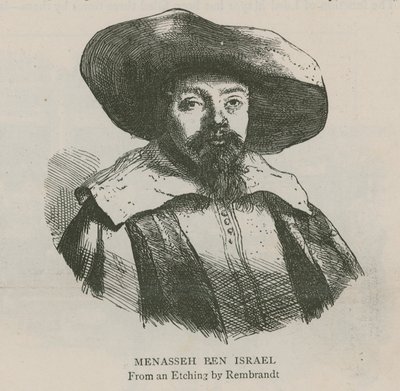 Menasseh Ben Israel od Rembrandt van Rijn